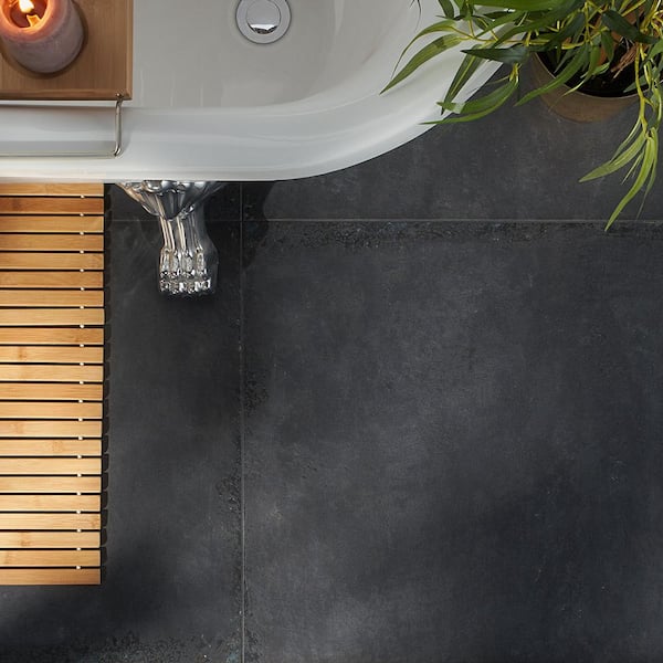 Mantis Black Gold 23.62 in. x 23.62 in. Matte Porcelain Floor and Wall Tile (11.62 sq. ft./Case)
