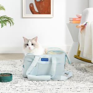 VEVOR Cat Carrier with Wheels, Rolling Pet Carrier with Telescopic Handle  and Shoulder Strap Dog Carrier CWLGXHS18LBSRAD6RV0 - The Home Depot