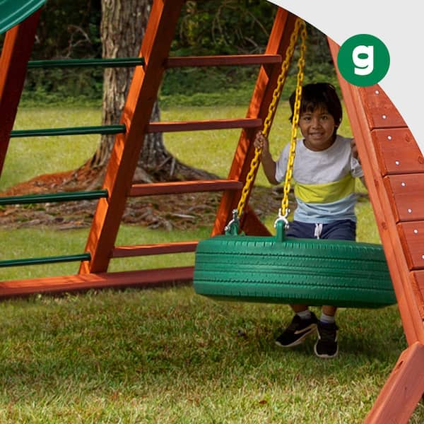 Gorilla Playsets DIY Sun Palace II Wooden Outdoor Playground Set