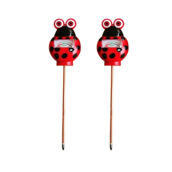 Greenbo 11 in. x 1.4 in. x 2.2 in. Plastic Lady Bug Soil Moisture Meter (2 pack)