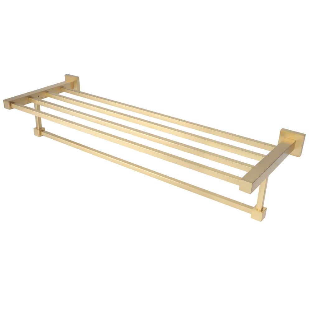 Dyconn Vienna 4-Bars Towel Rack in Gold BVNTSR-GD - The Home Depot