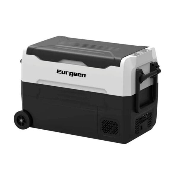 JEREMY CASS 1.6 cu. ft. Outdoor Refrigerator in Black, Portable Car Refrigerator, Freezer Dual