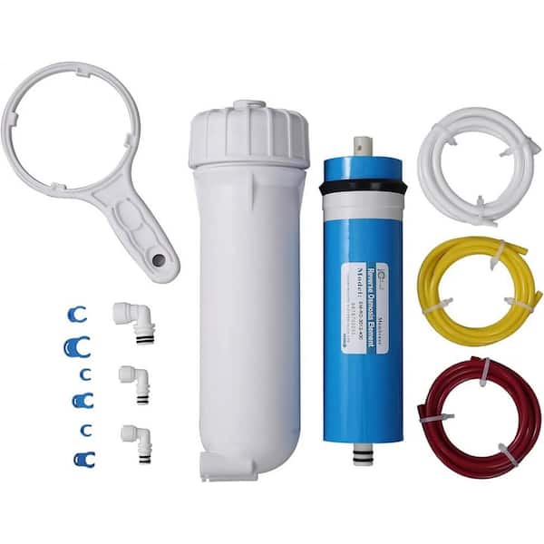 ITOPFOX Reverse Osmosis Membrane 400GPD and Housing Kit with Quick Connector, Check Valve for Water Filtration System
