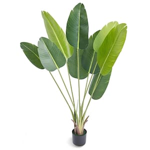 Birds Of Paradise Tree 5 ft. Tall Artificial Tree in Pot Faux Plant PE Material and Anti-Tip Tilt Protection