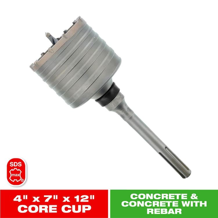 DIABLO 4 in. x 7 in. SDS-Max Carbide Tipped Coring Bit
