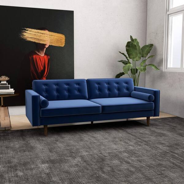 Blue deals couch modern