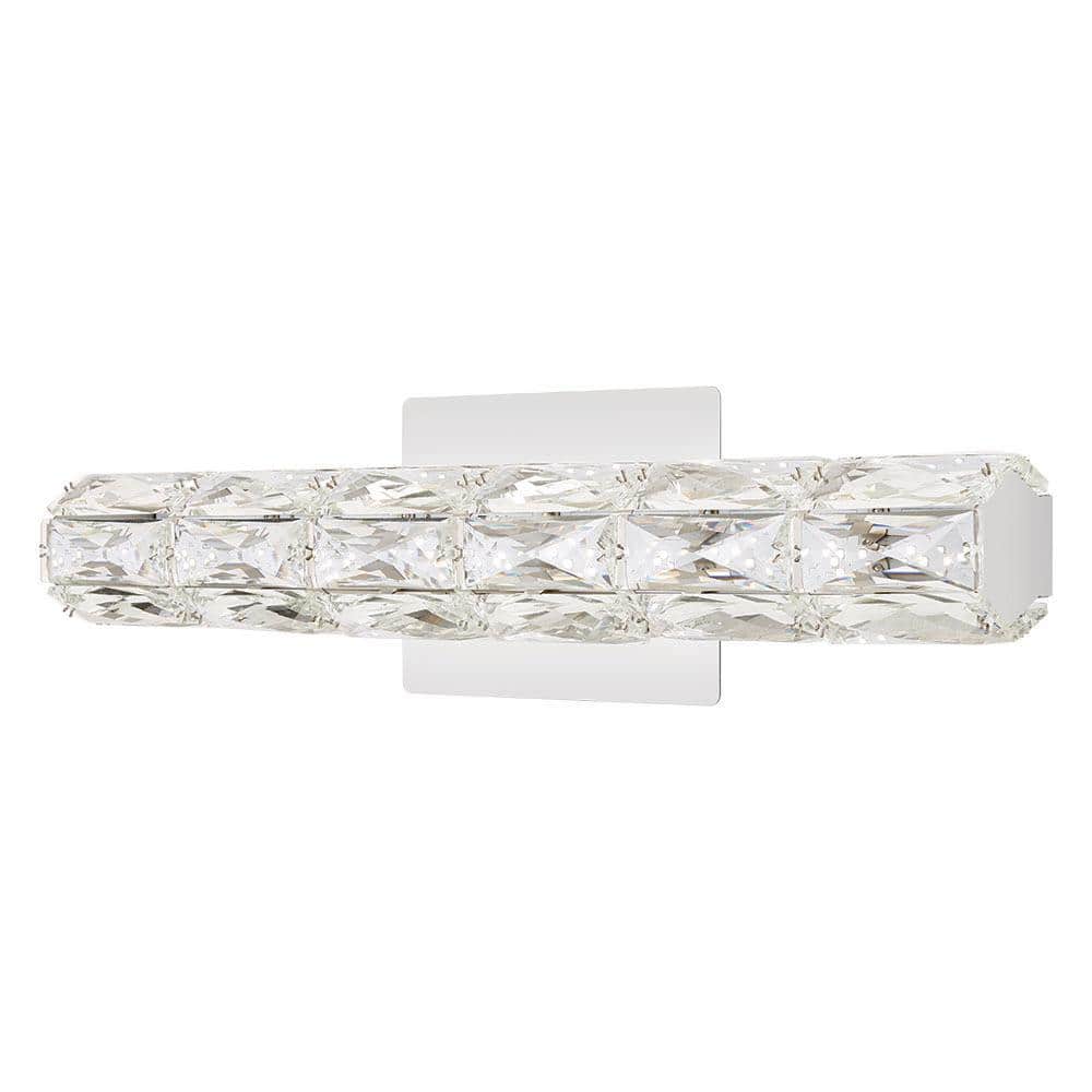 Chrome Led Crystal Vanity Light Bar, 18 Bathroom Vanity Light