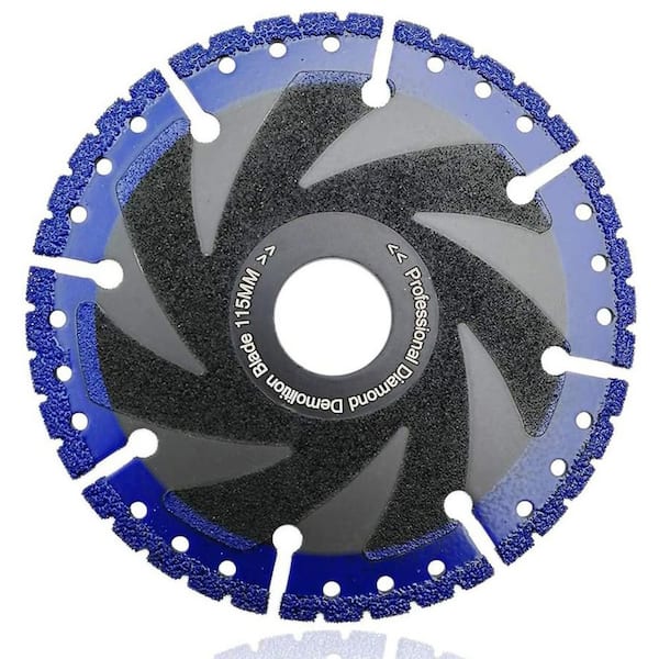 KIWDZFU Diamond Blade Metal Cutting Wheel for Rebar Sheet Metal Angle Iron Stainless Steel 4.5 in. 7/8 in. Arbor