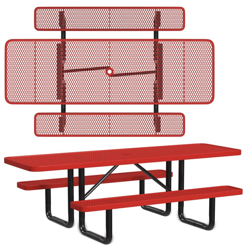 8 ft. Rectangle ADA Accessible Portable Outdoor Commercial Picnic Table price history on PriceWatchPro