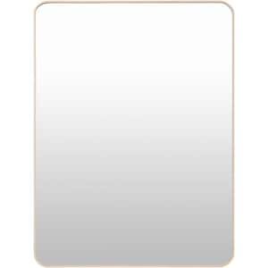 Aranya Modern Accent Mirror, Brown, 35 in. H x 24 in. W x 1 in. D