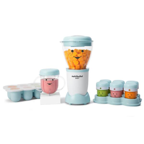  NutriBullet NBY-50100 Baby - Sistema completo de preparación de  alimentos para bebés, 32 onzas, color azul : Hogar y Cocina