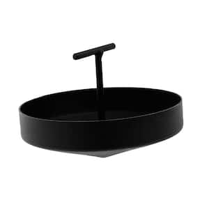 Ember and Ash Collector for Campfire Pan 60/70, Outdoor Fireplace Spare Part, Black Lacquered Steel