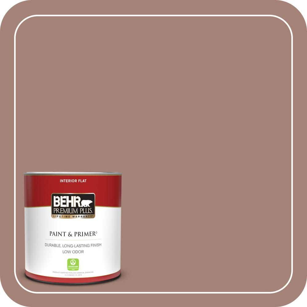 1 qt. Home Decorators Collection #HDC-NT-07 Hickory Branch Flat Low Odor Interior Paint & Primer -  BEHR PREMIUM PLUS, ZZ312673