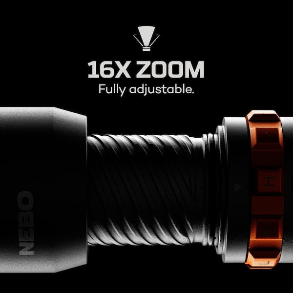 NEBO Luxtreme FL60 1000 Lumens Rechargeable LED 1/2 Mile Tactical
