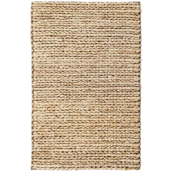 Jute Handwoven Natural 8 ft. x 10 ft. Indoor Area Rug