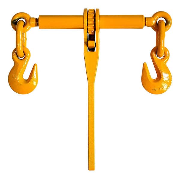 KingChain 9200 lbs. 3/8 in. - 1/2 in. Ratchet-Type Load Binder with Grab Hooks