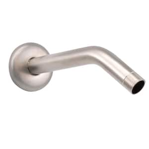 1/2 in. IPS x 8 in. Shower Arm with Flange, Satin Nickel