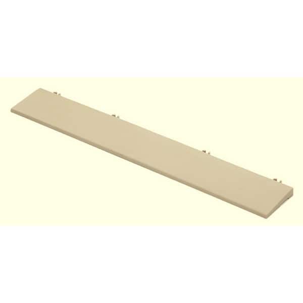 Unbranded XL Edge 0.2 ft. x 1.24 ft. PVC Edge Deck Tiles in Sandstorm (10 Per Box)