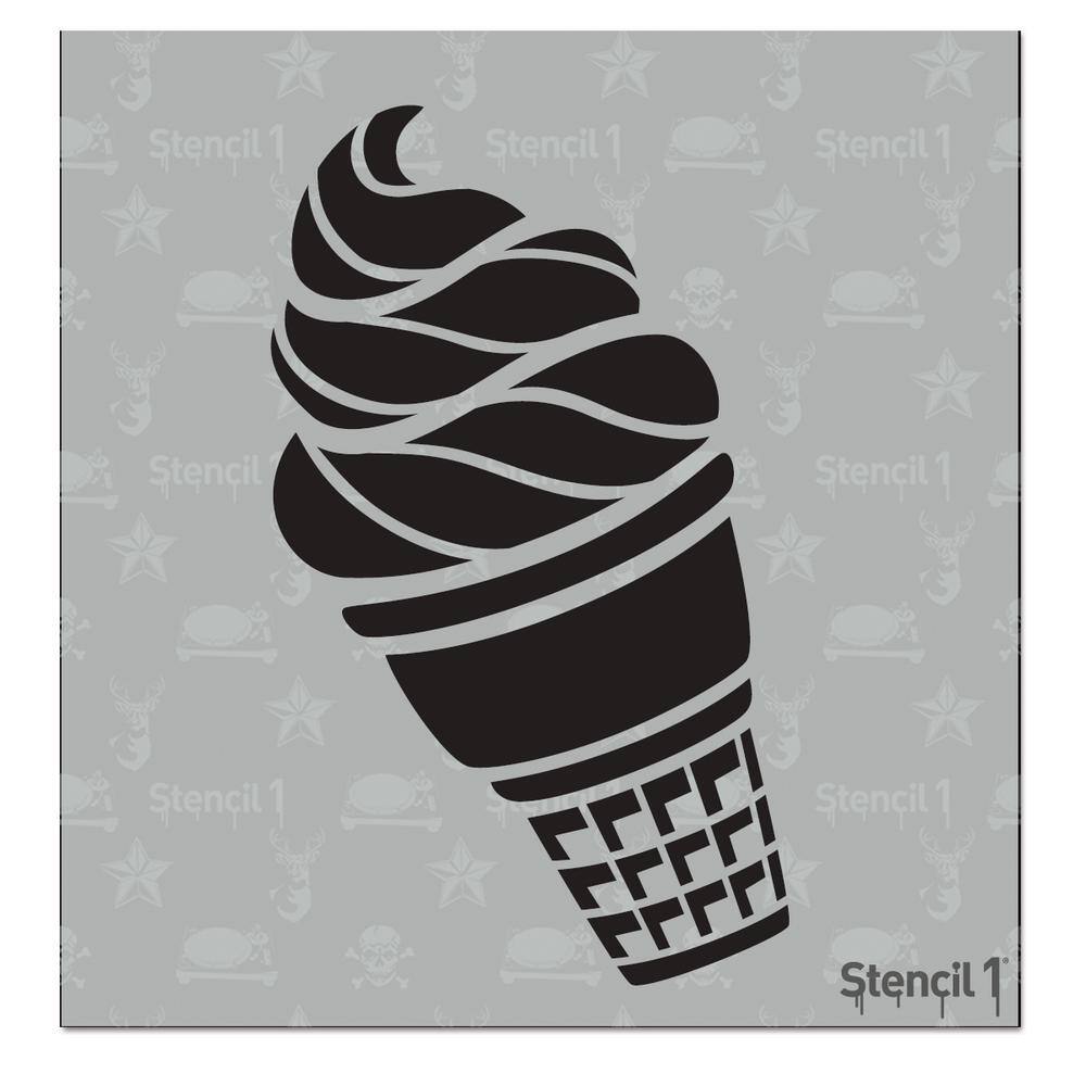 Stencil1 Ice Cream 2 Small Stencil S1_4P_27_S2