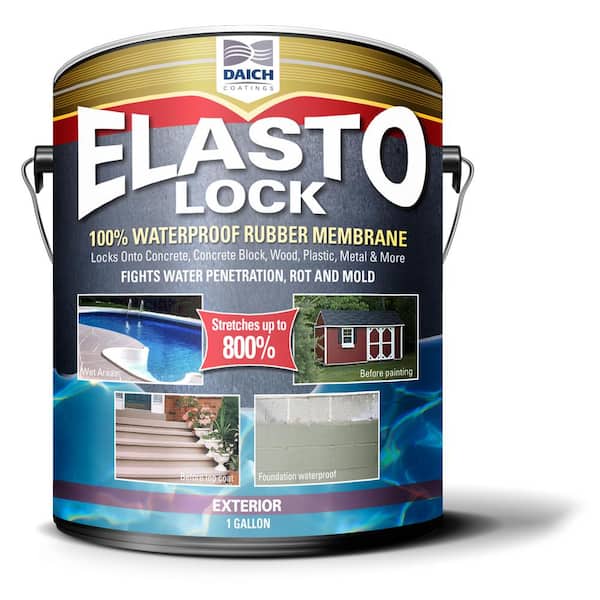 ElastoLock 1 Gal. Gray Exterior Damp-Proof Rubber Membrane Coating and Waterproofer