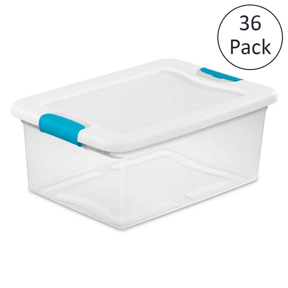 15 Qt. Clear Stackable Latching Storage Box Container (36-Pack) price history on PriceWatchPro