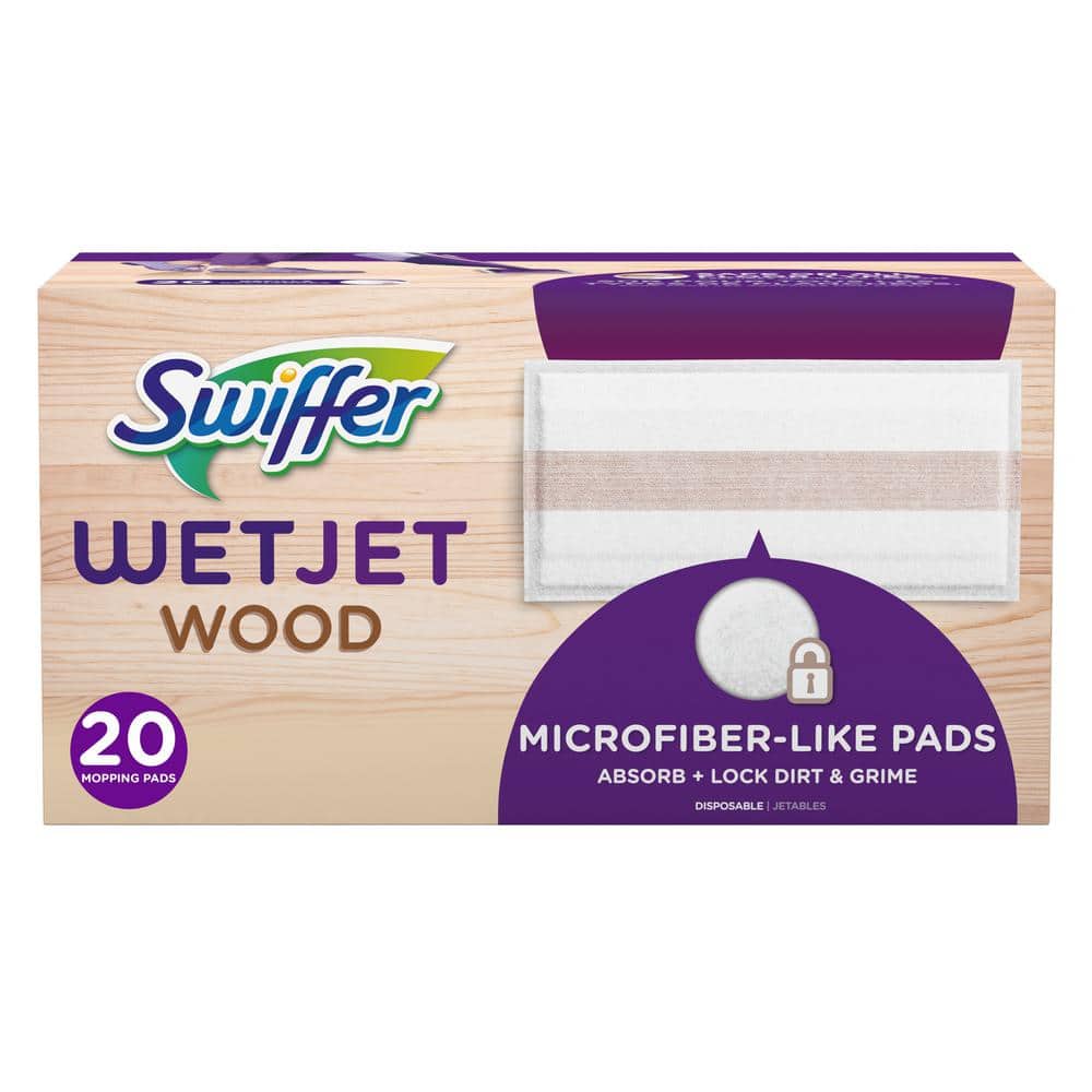 Swiffer WetJet Wood Mopping Refill Pads Unscented (20-Count) 003700076563 -  The Home Depot