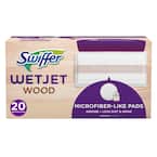 WetJet Wood Mopping Refill Pads Unscented (20-Count)