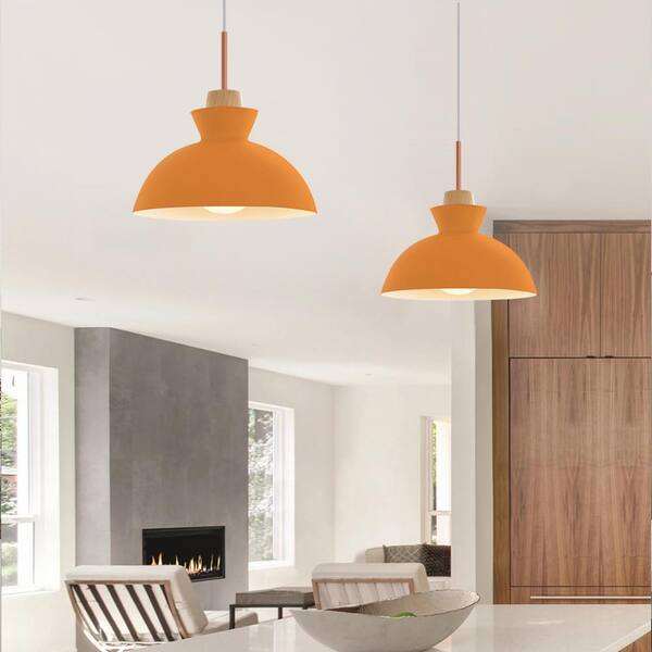 Rennnsan Grace 1-Light Dome Orange Pendant Light PL8101-41718