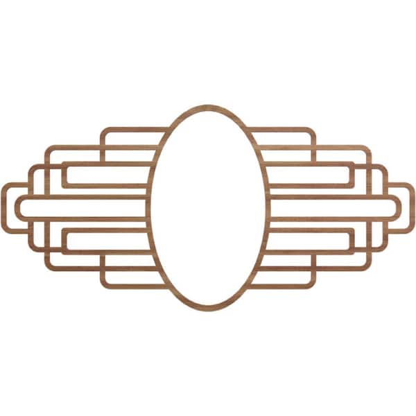 Ekena Millwork 28 in. x 10.75 in. x 0.25 in. Wood Medallion Moulding