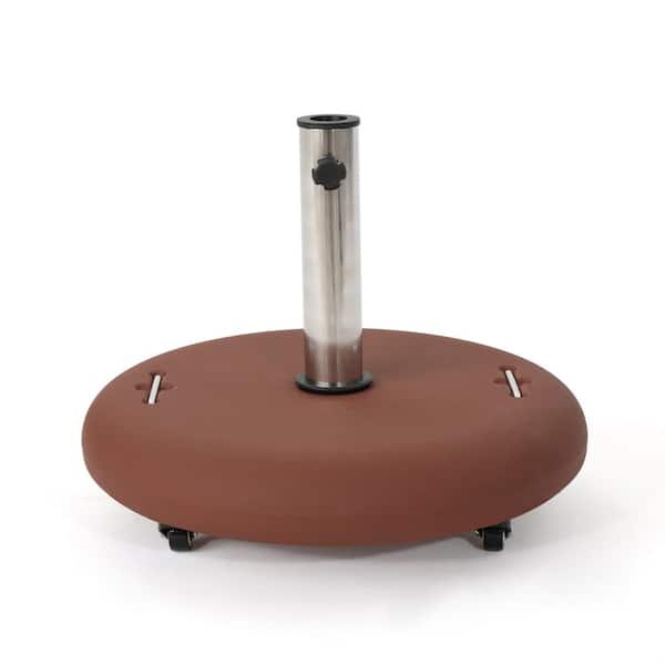 Guadalupe 88 lbs. Round Outdoor Patio Umbrella Base in Red