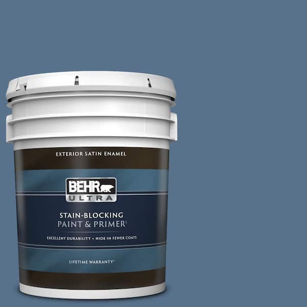 BEHR ULTRA 5 gal. PPU1401 Arrowhead Lake Satin Enamel BEHR ULTRA 5 gal. PPU1401 Arrowhead Lake Satin Enamel