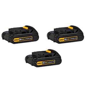 20V MAX Lithium-Ion 1.5Ah Compact Battery Pack (3-Pack)