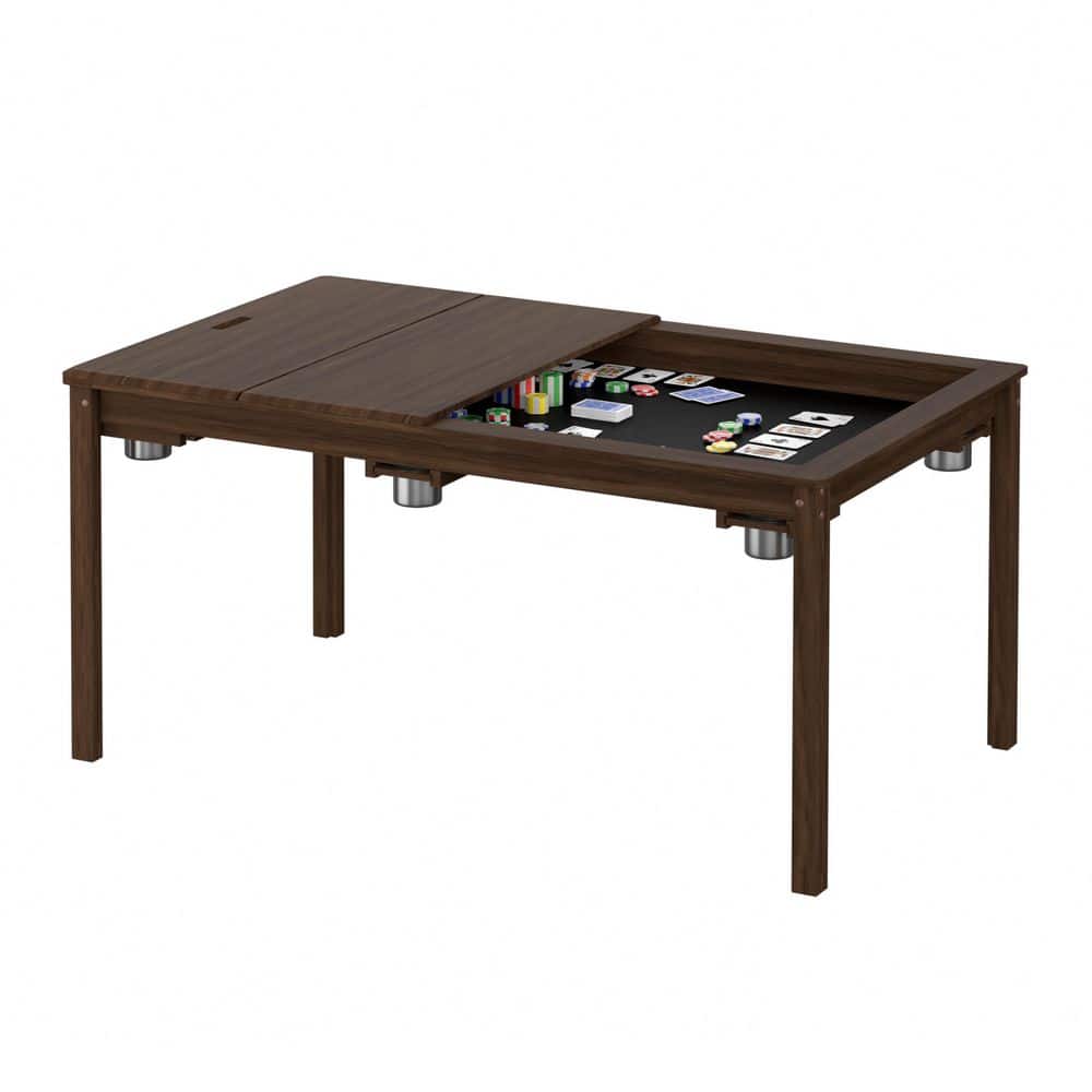 Wood Poker Table Convertible Gaming Table for 4-6 Players with Removable Tops price history on PriceWatchPro