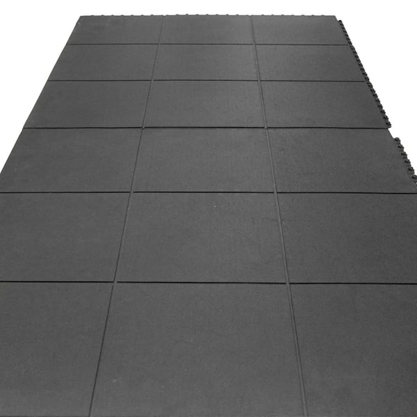 Interlocking Rubber Flooring Tiles 18, Snap Together Tile Flooring Home Depot