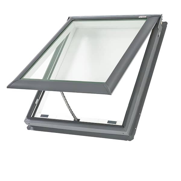 VELUX 30-1/16 in. x 30 in. Fresh Air Venting Deck-Mount Skylight with Laminated Low-E3 Glass