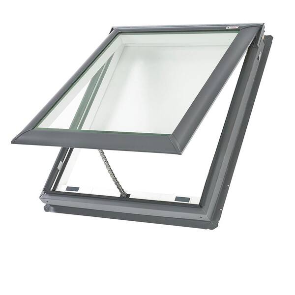 VELUX 30-1/16 in. x 30 in. Fresh Air Venting Deck-Mount Skylight with Tempered Low-E3 Glass