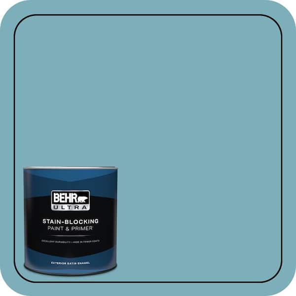 BEHR ULTRA 1 qt. #520F-4 November Skies Satin Enamel Exterior Paint & Primer