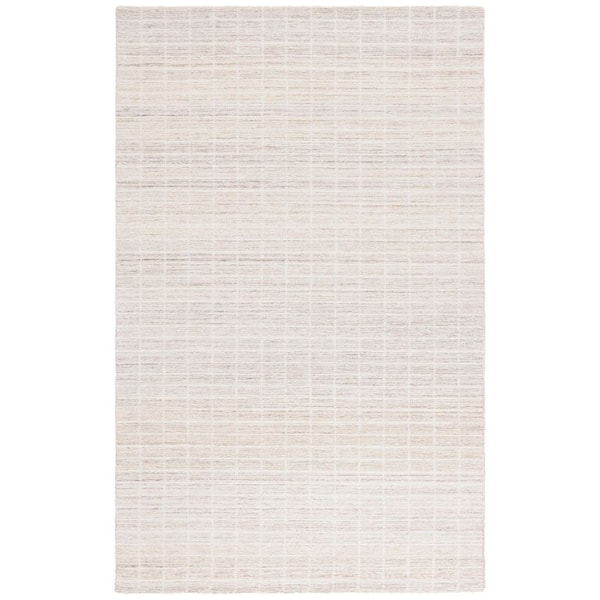 Ebony 9 ft. x 12 ft. Ivory/Beige Geometric Tile Area Rug