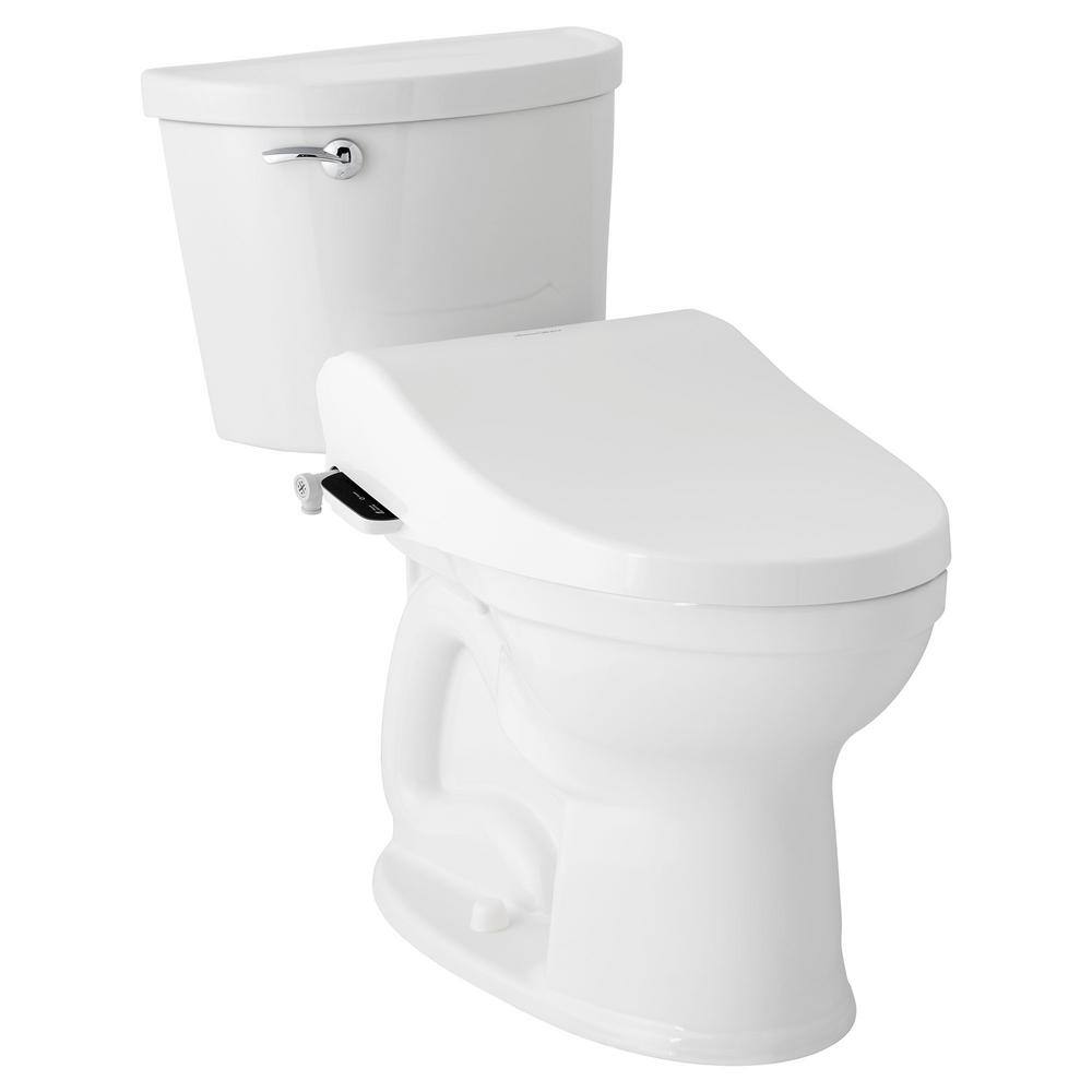 Advanced Clean White Elongated Bidet Toilet Seat with Remote Control
