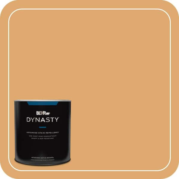 BEHR DYNASTY 1 qt. Home Decorators Collection #HDC-FL13-2 Corn Maze Satin Enamel Interior Stain-Blocking Paint & Primer