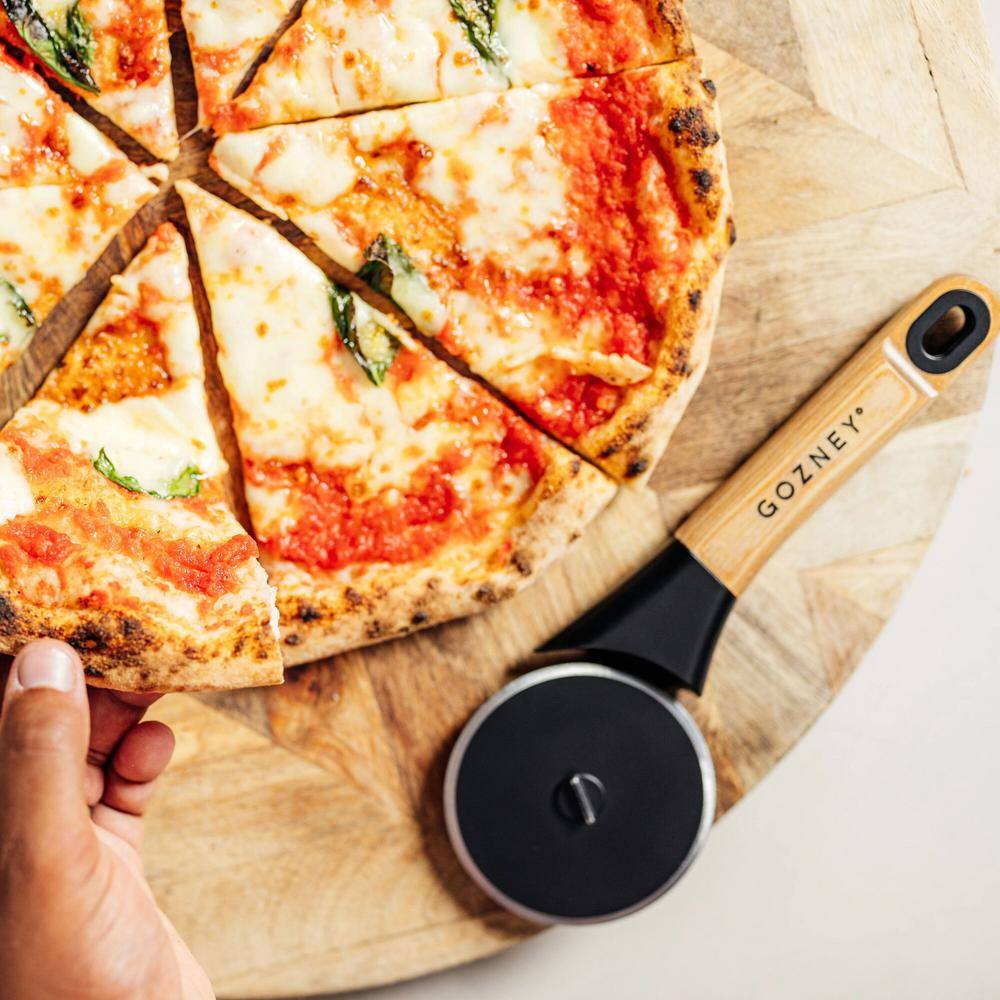 Gozney Ergonomic Wood Handle Pizza Cutter