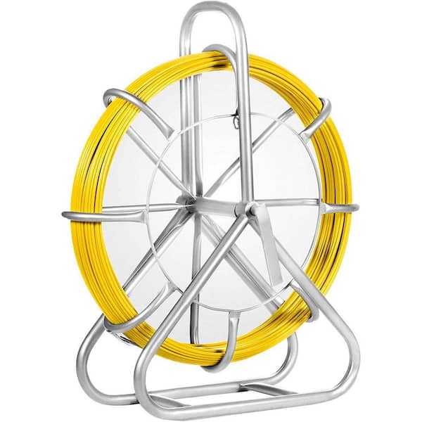 425 ft. Fiberglass Fish Tape Cable Running Rod with Durable Compression Resistance and Aluminum Cage