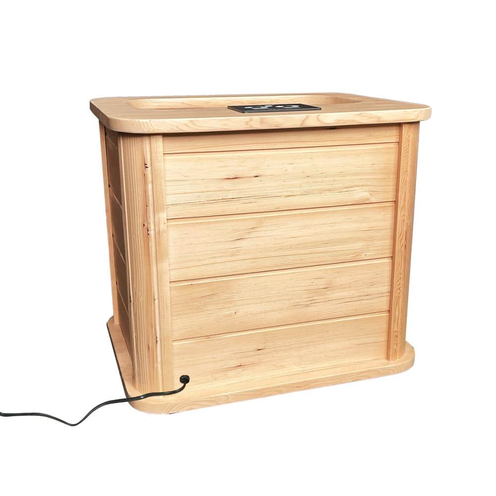 No Water Pouring Portable 1-Person Dry Heated Infrared Foot Spa and Sauna w