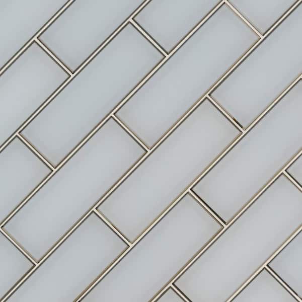 MSI Harbor 4 in. x 12 in. Textured Glass Gray Subway Tile (5 sq. ft. / case) MSI Harbor 4 in. x 12 in. Textured Glass Gray Subway Tile (5 sq. ft. / case)