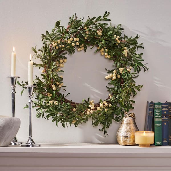 Noble House Mariette 4.5 ft. Snowberry Artificial Christmas