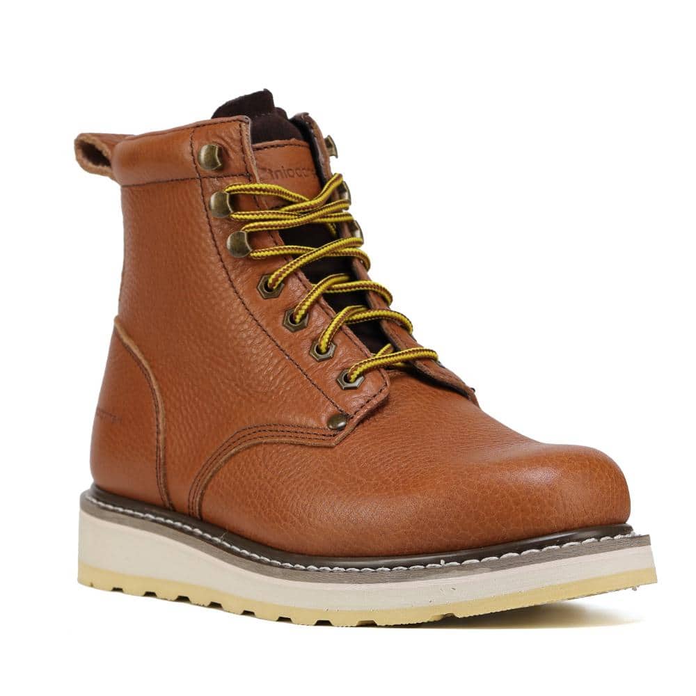 Men's 6 in. Classic Full Grain Leather Soft Toe Slip Resistant Work Boots H84984- Brown price history on PriceWatchPro