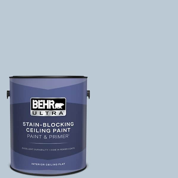 BEHR ULTRA 1 gal. #S520-2 Journeys End Ceiling Flat Interior Paint and Primer