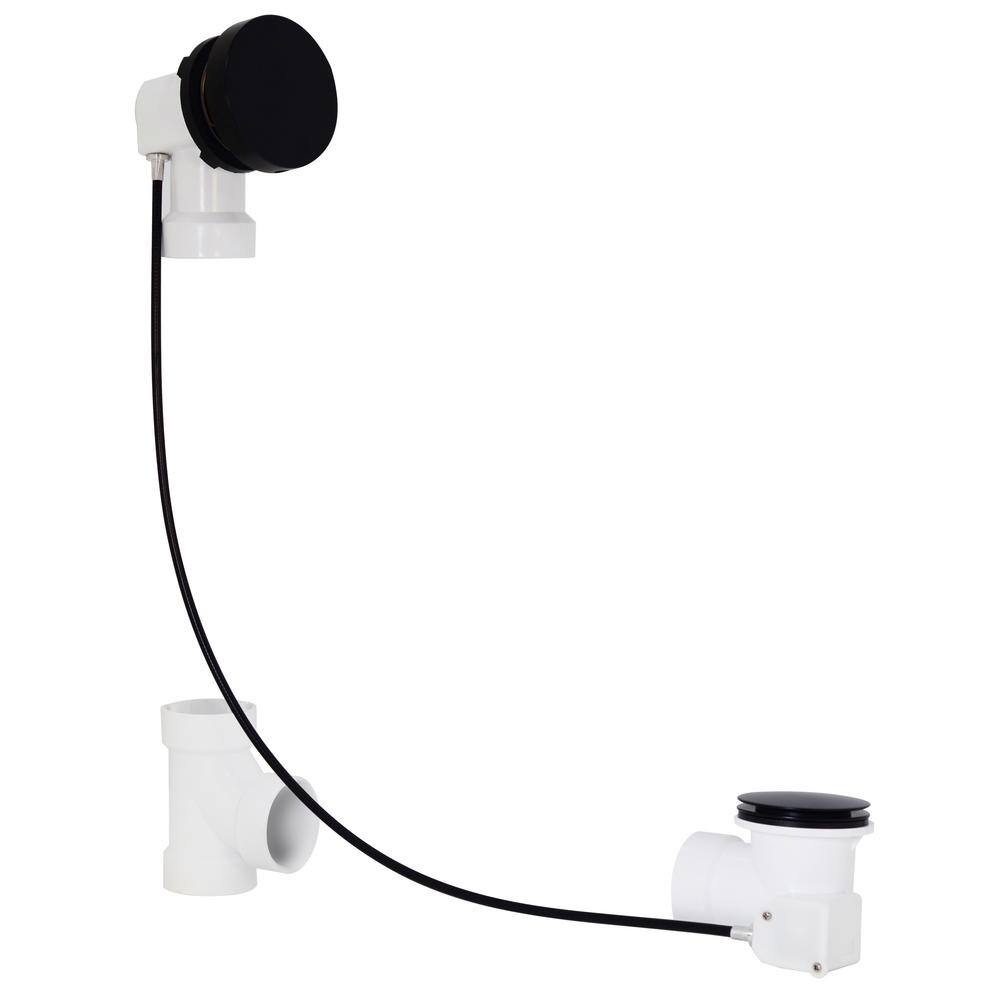 45 in. Sch. 40 PVC Cable Drive Bath Waste Trim Kit in Matte Black price history on PriceWatchPro