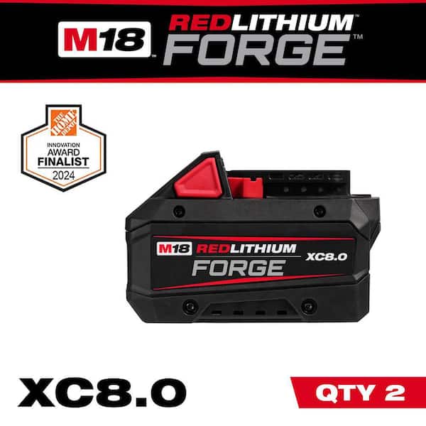 2X 8.0 AH Battery For Milwaukee M18 18v Lithium ion Extended Capacity 48-11-1860