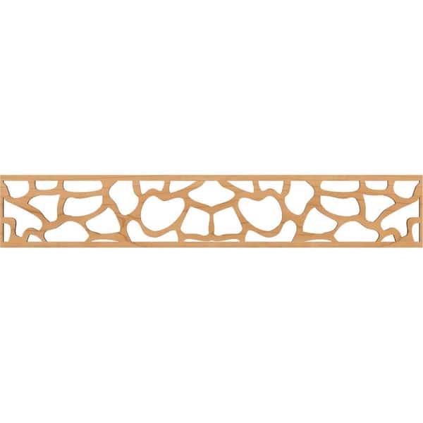 Ekena Millwork Rochester Fretwork 0.25 in. D x 46.625 in. W x 8 in. L Maple Wood Panel Moulding